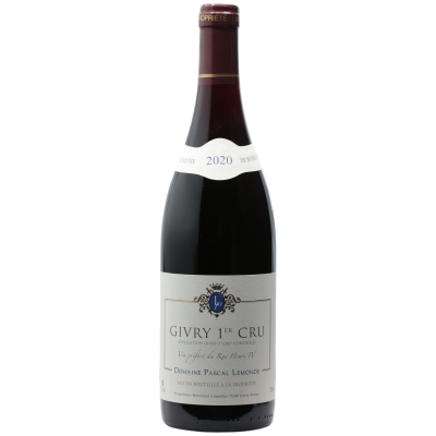 Givry 1er Cru Rouge 2020 - Domaine Pascal Lemonde